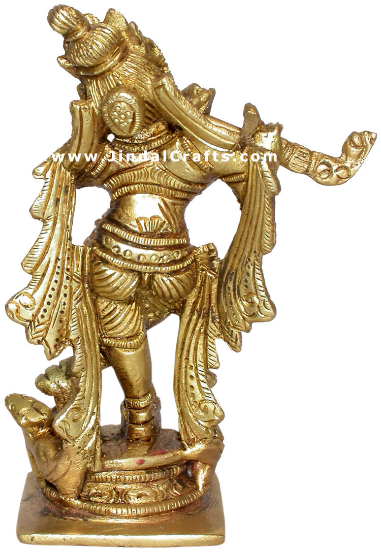 Lord Krishna Hindu Religious Staute Indian Handicraft