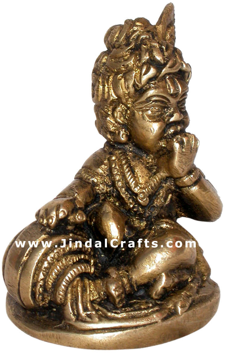 Bal Gopal Makhan Krishna - Hindu Religious Statue India