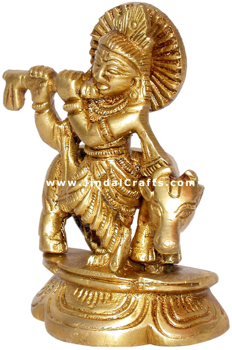 Lord Krishan - Hindu God Statue Indian Handicrafts Art