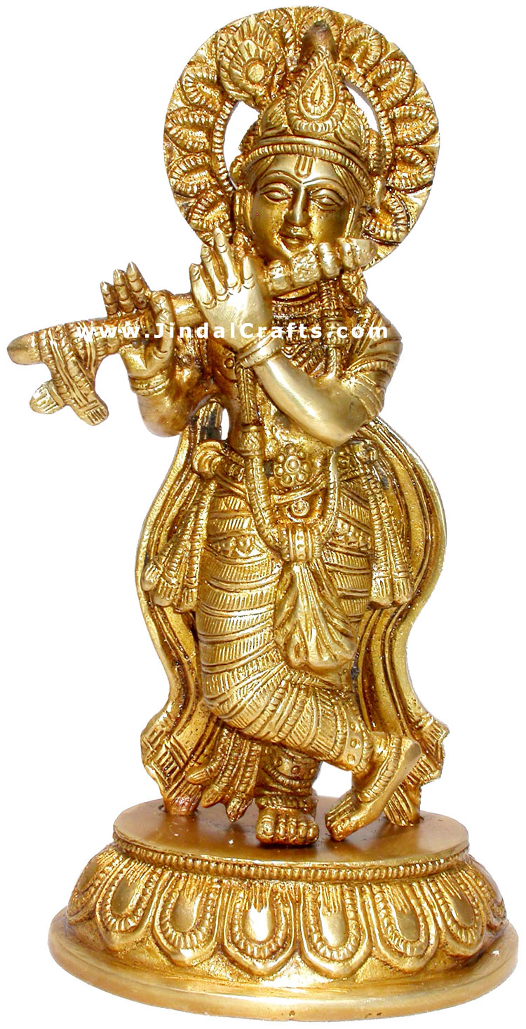 Lord Krishana Indian God Statue Religious Handicraft Art Idol Statue Handicrafts