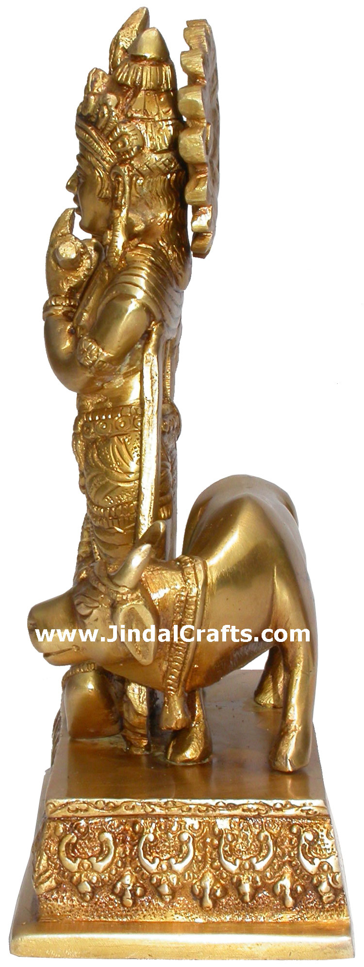 Lord Krishana Hindu God Religious Metal Sculpture Arts
