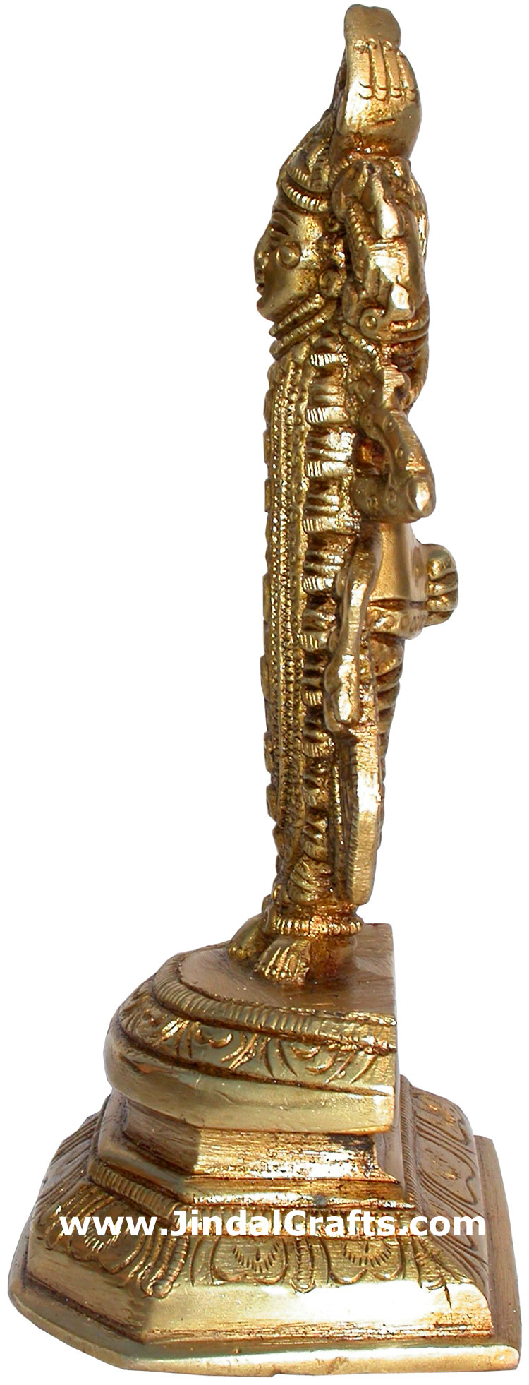 Dwarkadhish Krishna Brass Figurine Indian God Religious