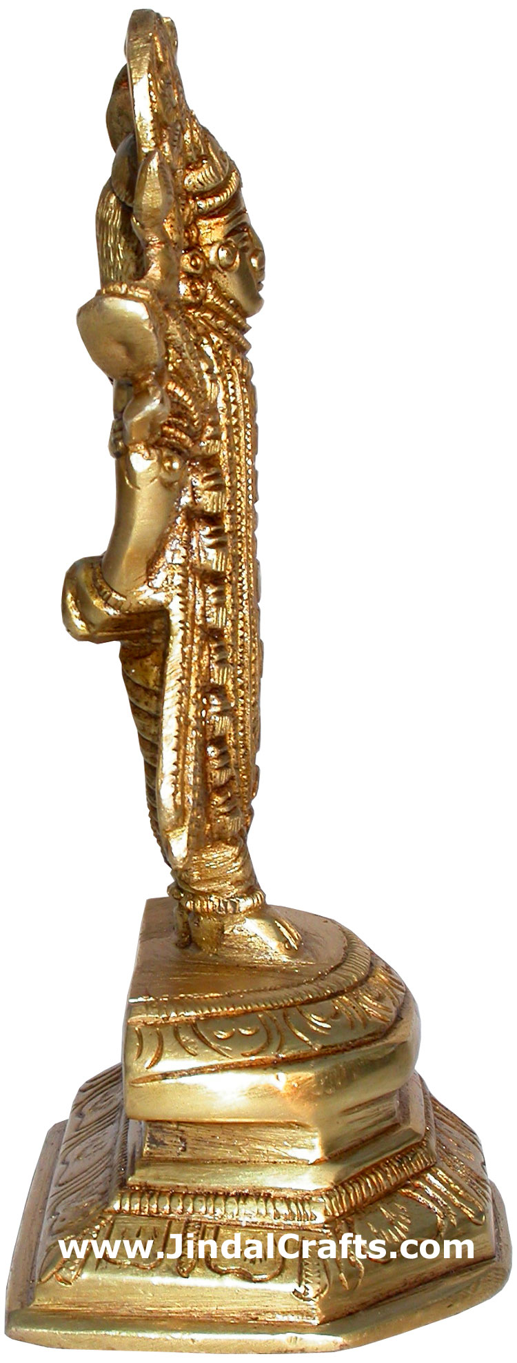 Dwarkadhish Krishna Brass Figurine Indian God Religious