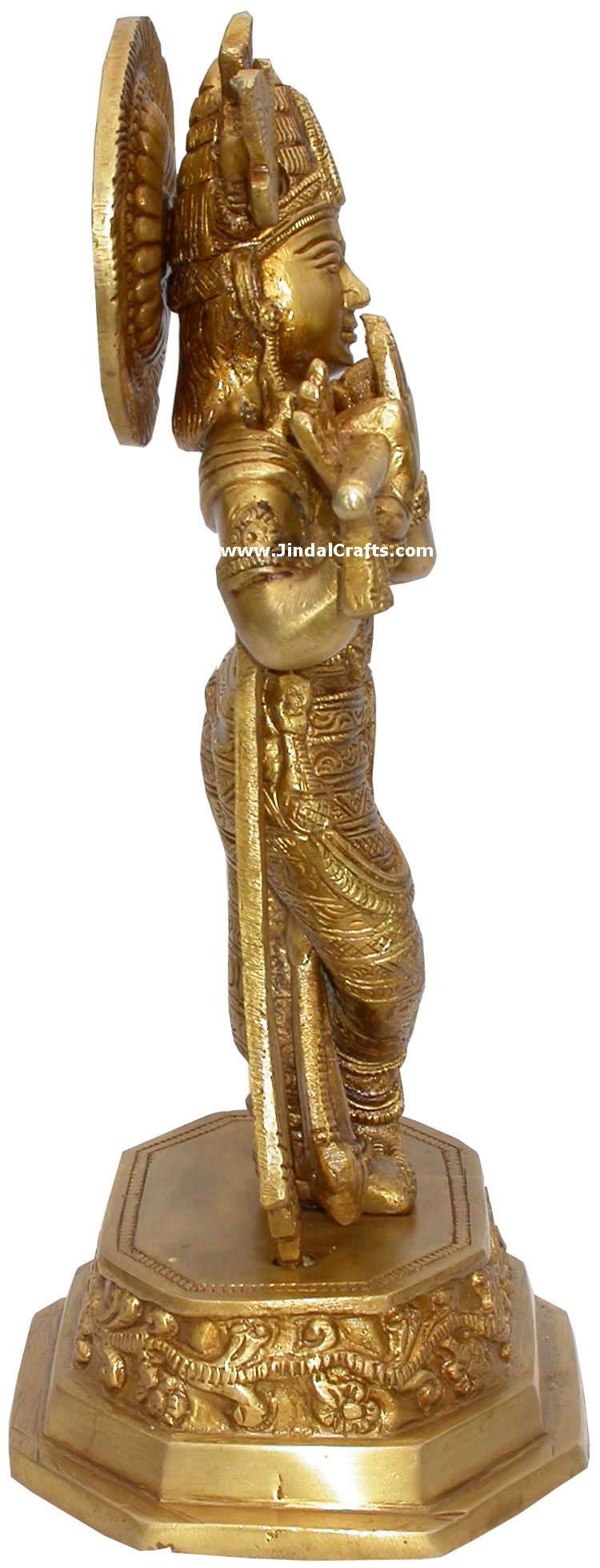 Lord Krishna Hindu God Brass Sculpture Figurine Art Indian Handicraft Home Decor