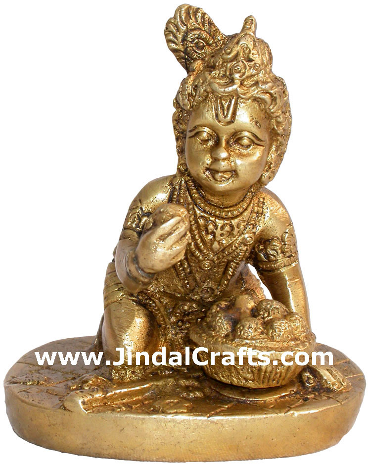 Younger Krishana Shyam Bihari India Hindu God Statues Handicrafts Arts