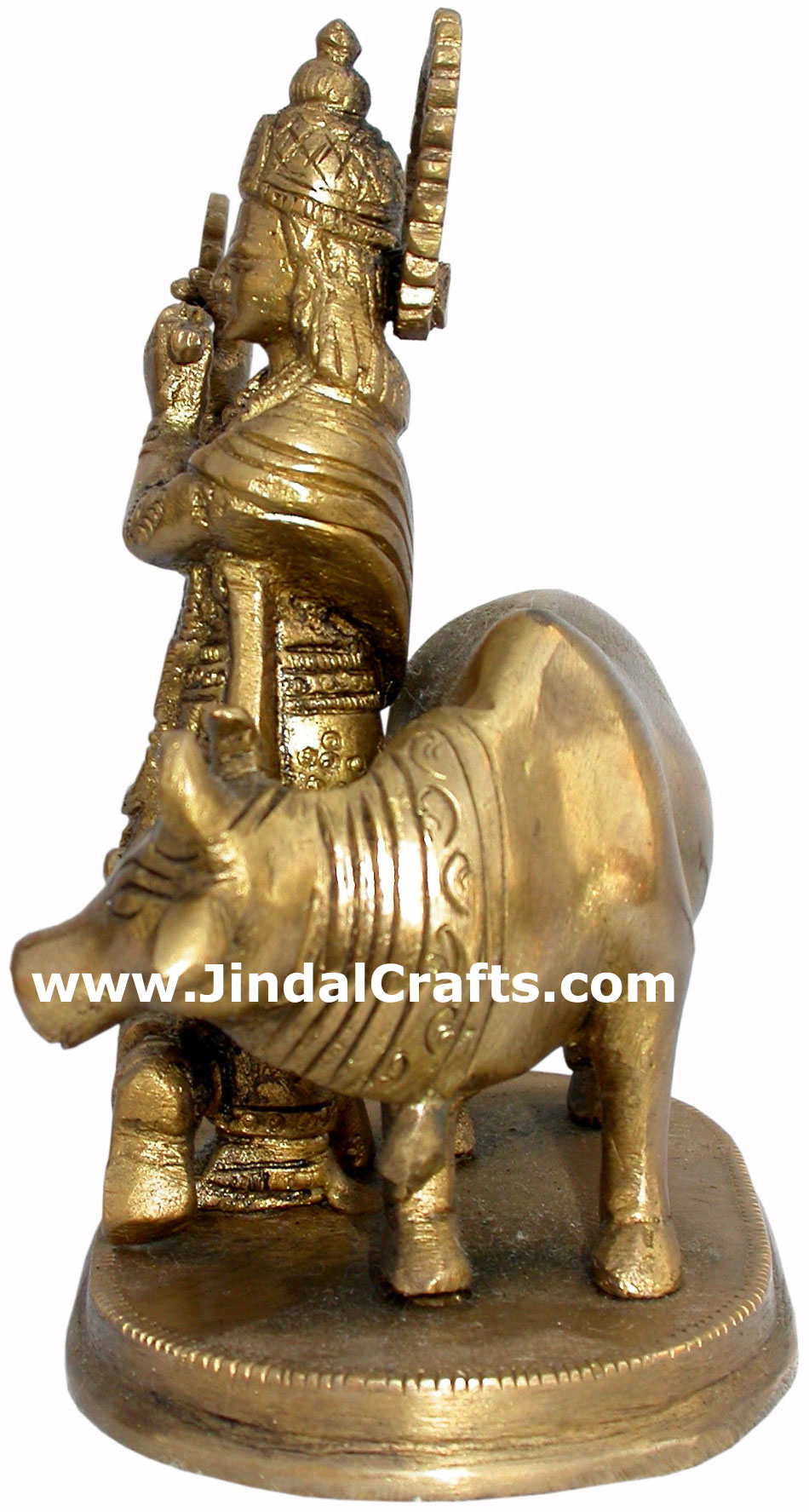 Krishna - Hand Carved Indian Art Craft Handicraft Home Decor Brass Figurine