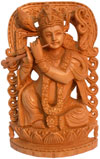 Krishna Hand Carving India Religious Sculptures Crafts