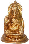 Hindu Deities Goddess Luxmi India Brass Carving Artefac