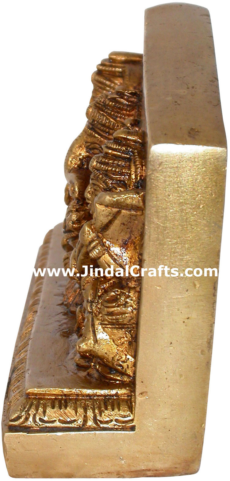 Hindu Deities Luxmi Ganesh Saraswati India Brass Arts