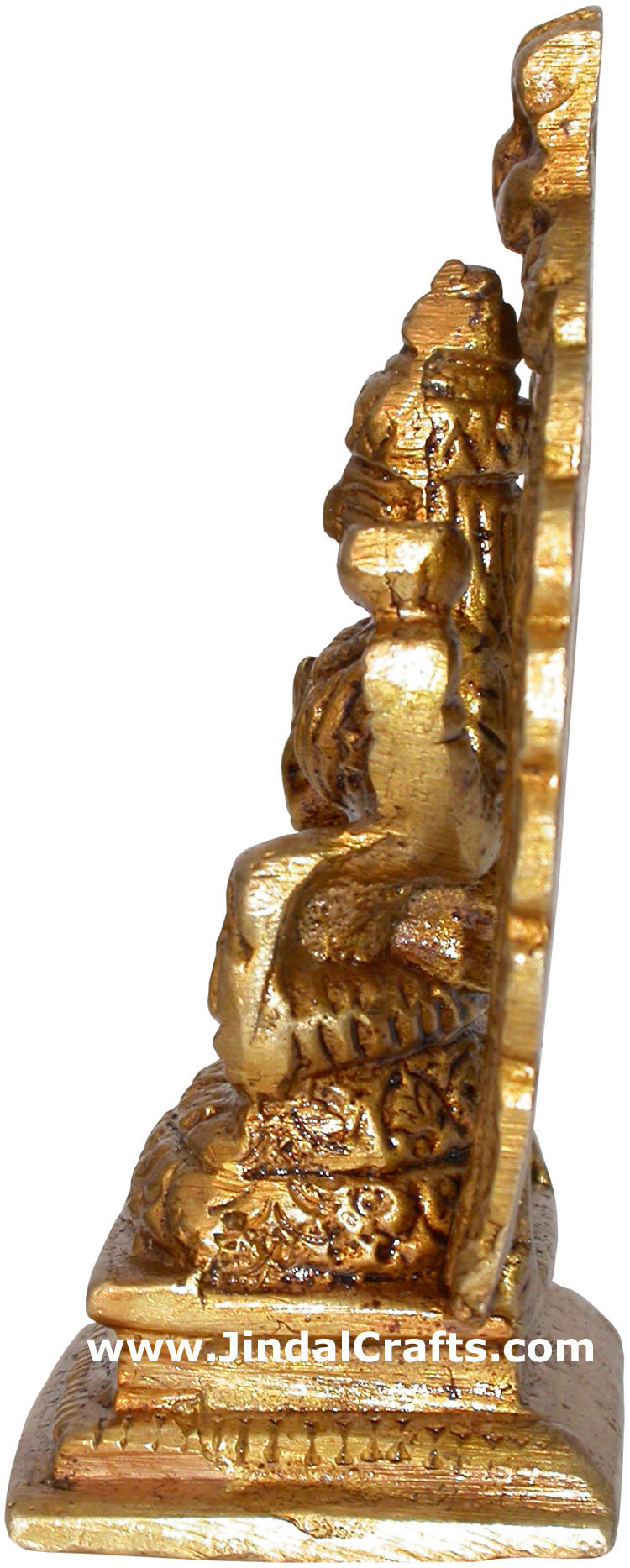 Hindu Deities Goddess Luxmi India Brass Carving Arts