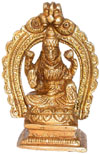 Hindu Deities Goddess Luxmi India Brass Carving Arts