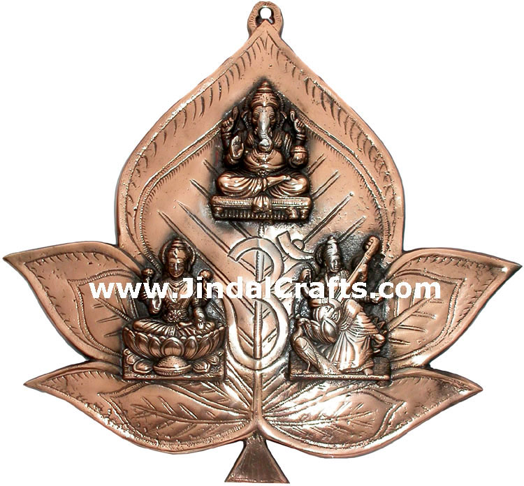 Laxmi Ganesh Saraswati - Hand Carved Indian Art Craft Handicraft Home Decor