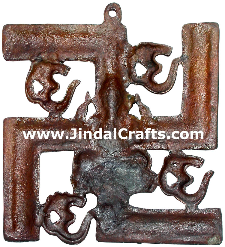 Lord Ganesha Om Swastik Wall Decor India Handicrafts