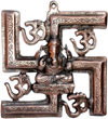 Lord Ganesha Om Swastik Wall Decor India Handicrafts