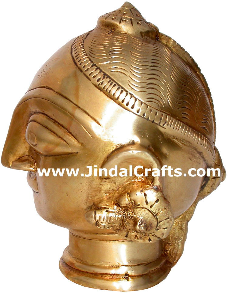 Hindu Deities Goddess Gori India Brass Carving Artefact
