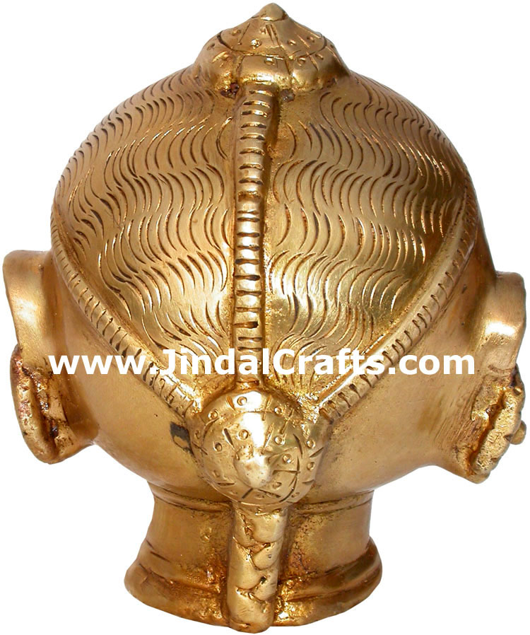 Hindu Deities Goddess Gori India Brass Carving Artefact
