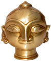 Hindu Deities Goddess Gori India Brass Carving Artefact