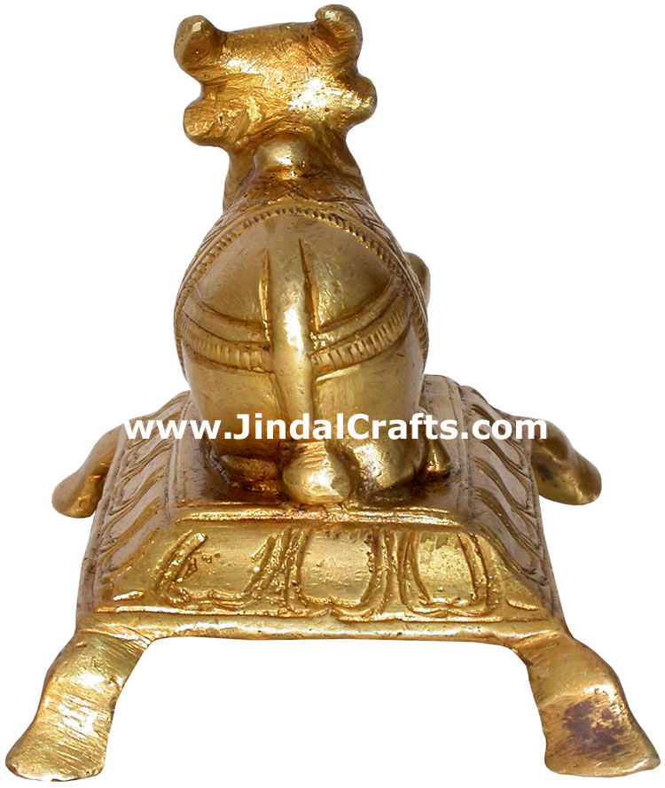 Hindu Deities Nandi India Brass Carving Artefacts
