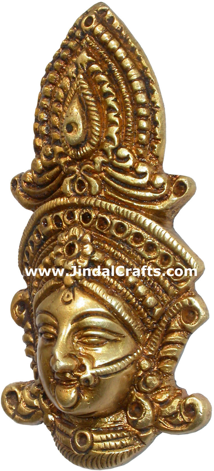Hindu Deities Goddess India Brass Carving Artefacts