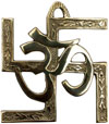 OM - Hand Carved Indian Art Craft Handicraft Home Decor Brass Figurine
