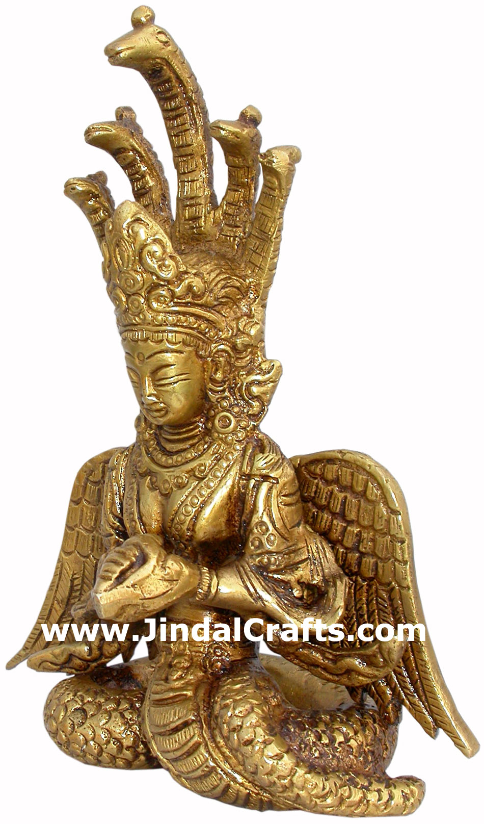 Mermaid - Hand Carved Indian Art Craft Handicraft Home Decor Brass Figurine