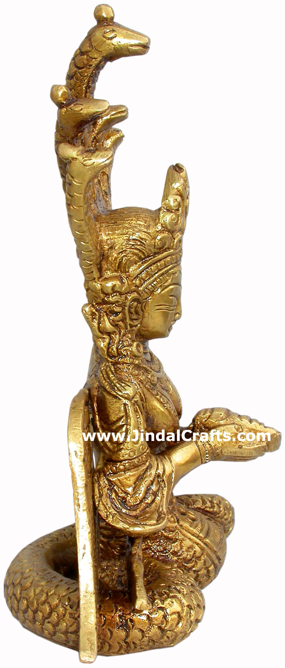 Mermaid - Hand Carved Indian Art Craft Handicraft Home Decor Brass Figurine