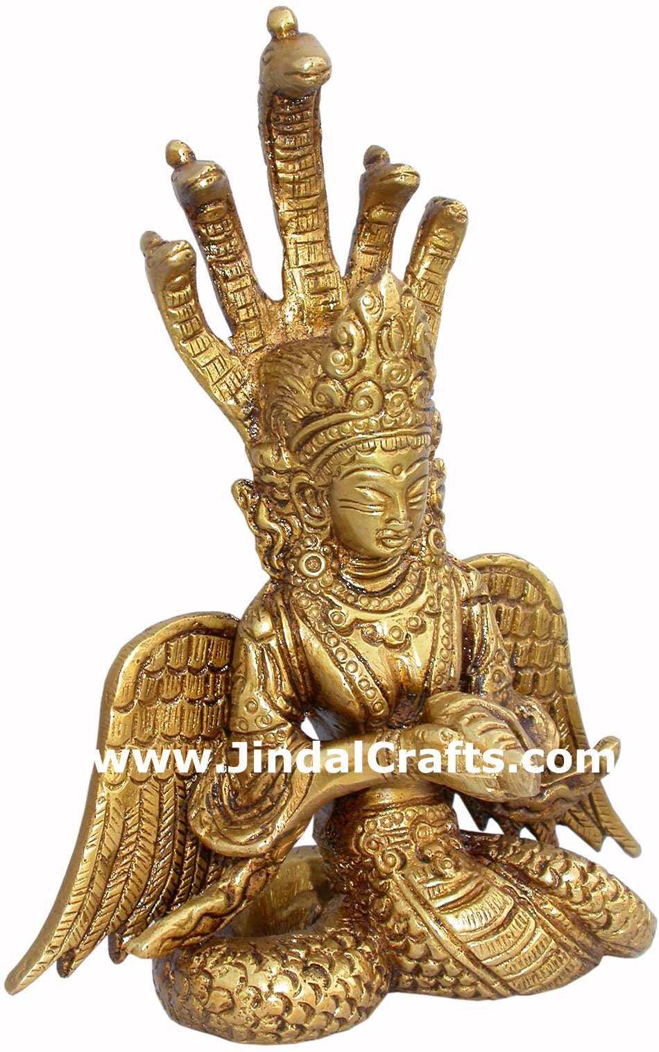 Mermaid - Hand Carved Indian Art Craft Handicraft Home Decor Brass Figurine