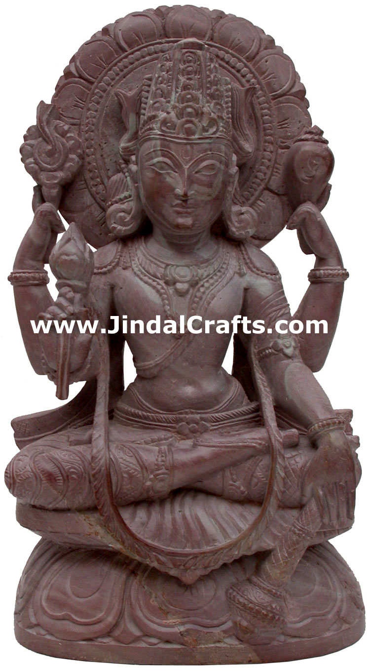 Lord Narayana Hindu Deities India Stone Carving Statue Idol Sculpture Hinduism