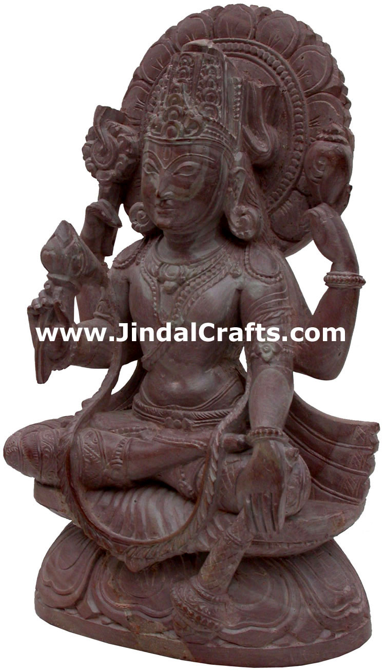 Lord Narayana Hindu Deities India Stone Carving Statue Idol Sculpture Hinduism
