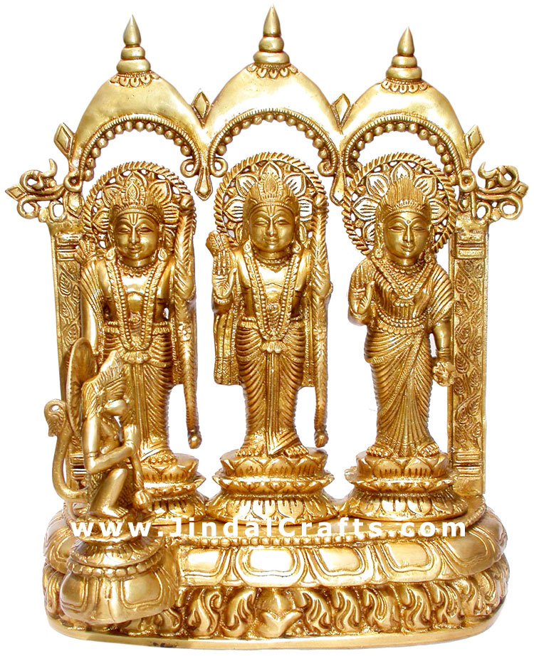 Ram Darbar - Brasd Carving Indian God Religious Statue