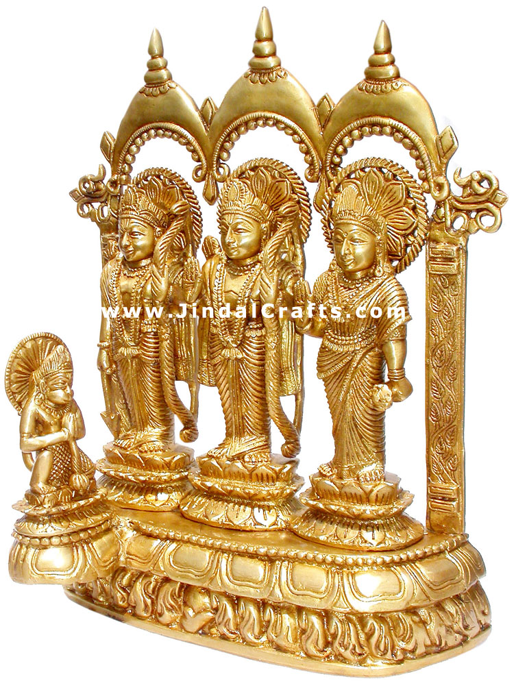 Ram Darbar - Brasd Carving Indian God Religious Statue
