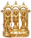 Ram Darbar - Brasd Carving Indian God Religious Statue