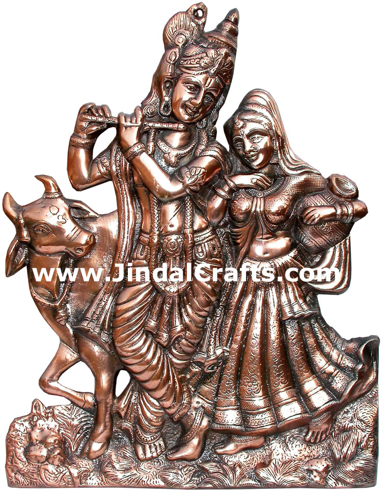 Radha Krishna Indian God Goddess Hindu Religious Arts Crafts Handicrafts