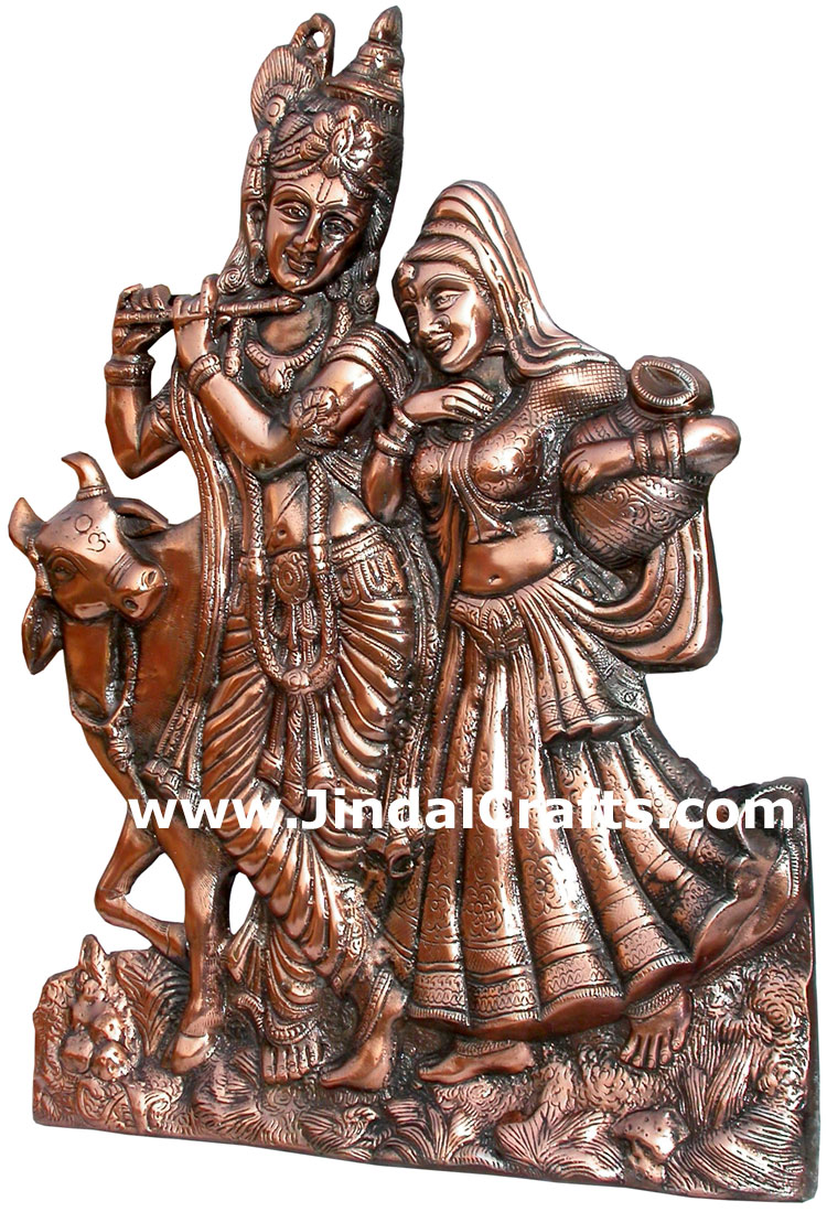 Radha Krishna Indian God Goddess Hindu Religious Arts Crafts Handicrafts