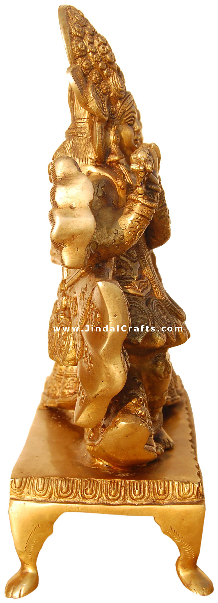 Radha Krishna Handmade Indian God Brass Sculpture Art