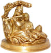 Radha Krishna Indian God Sculpture Brass Handmade Art