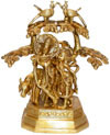 Radha Krishna Hindu Religious Statues Brass India Art