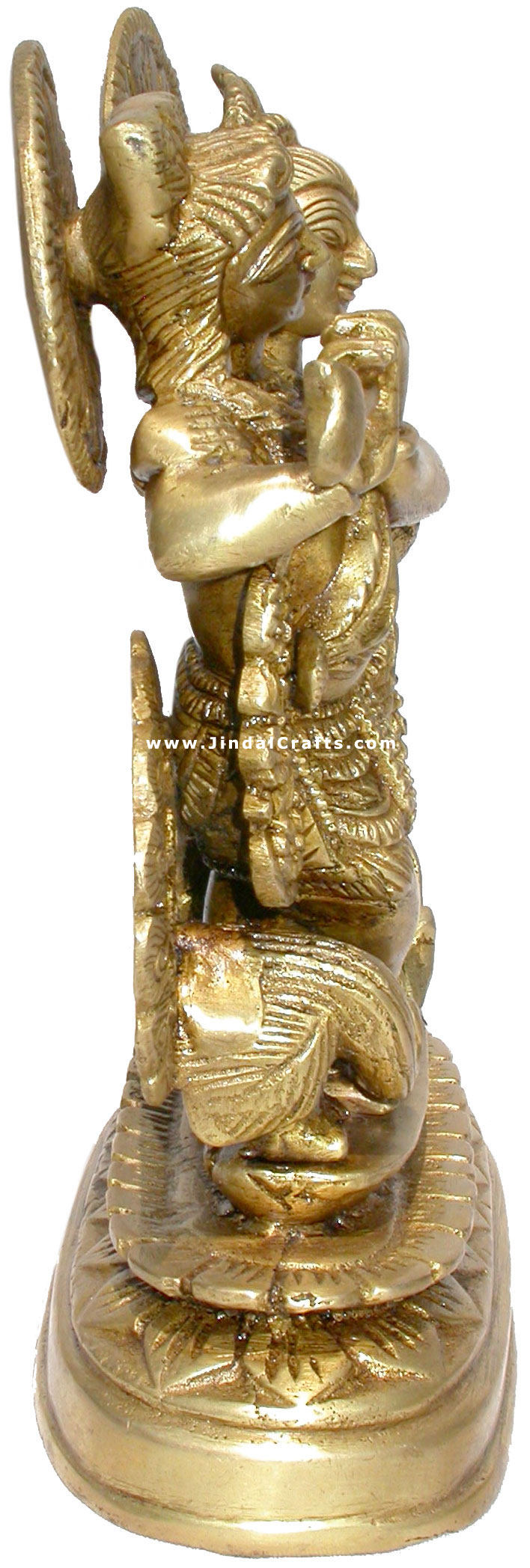 Radha Krishna Pair Indian God Goddess Statues Brass Art