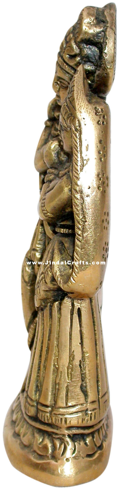 Radha Krishna Indian Religious Handmade Brass Sculpture