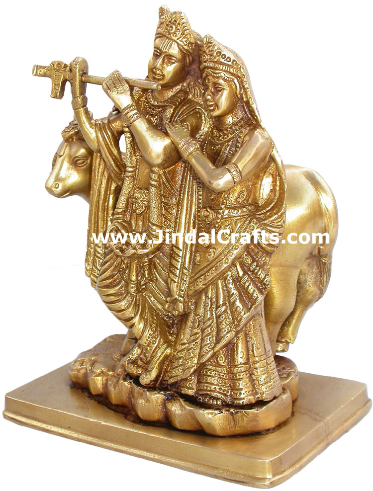 Radha Krishna Hindu God Goddess Sculptures Statues Arts