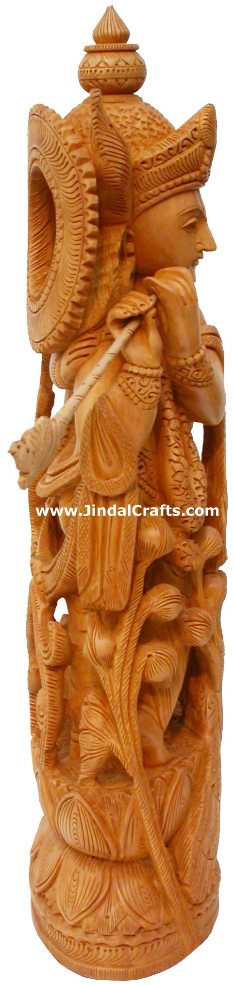 Radha Krishna Indian Deities Wood Carving Hand Carved