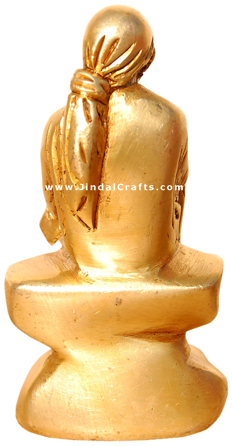 Sai Baba - Hindu Religion God Sculpture made from Brass