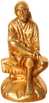Sai Baba - Hindu Religion God Sculpture made from Brass