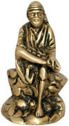 Sai Baba Hindu Religious Figurines Brass Statue Sculptures Artifacts Arts Idols