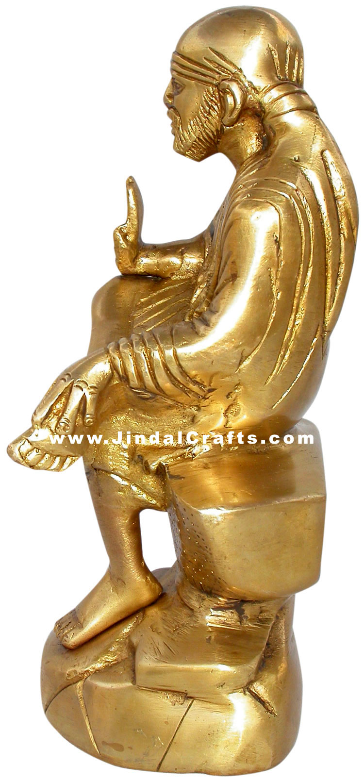Sai Baba Indian God Brass Sculpture Hand Crafted Idols