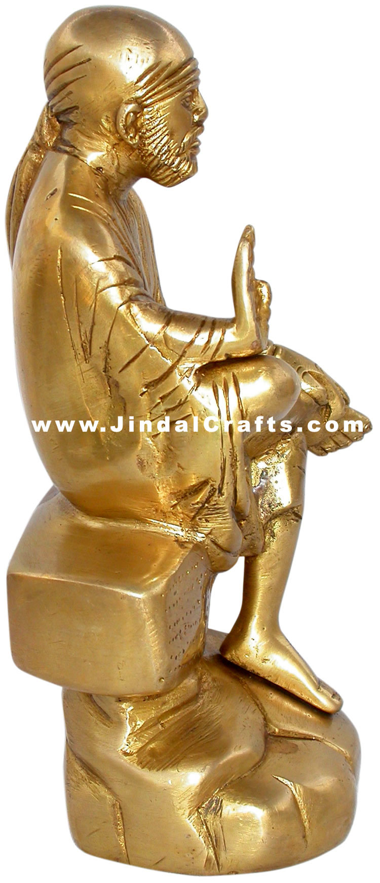 Sai Baba Indian God Brass Sculpture Hand Crafted Idols
