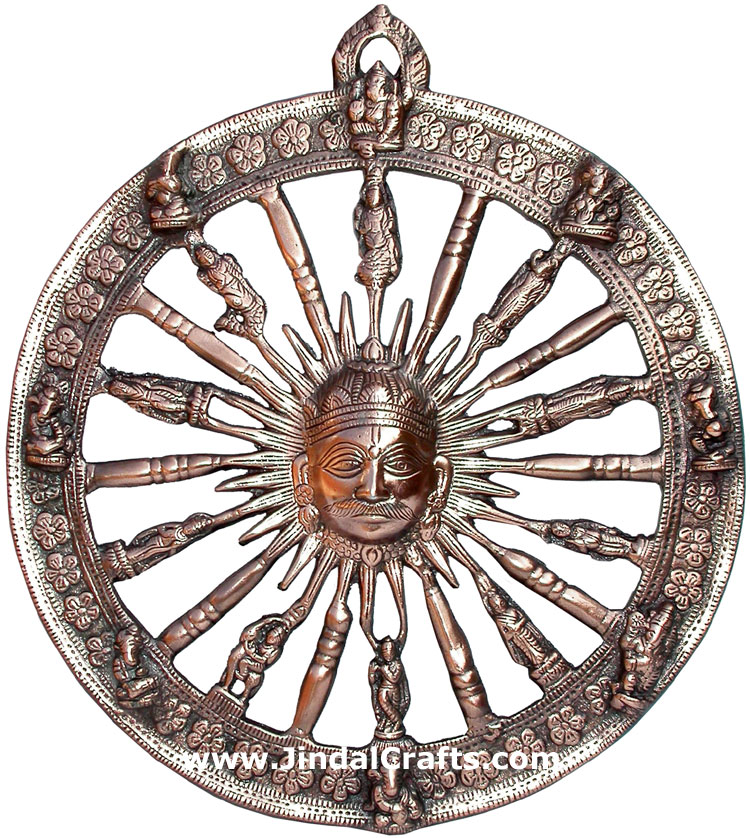 Lord Sun Hindu God Wall Hanging Home Decoration Crafts