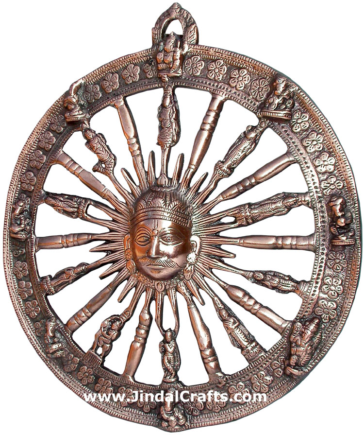 Lord Sun Hindu God Wall Hanging Home Decoration Crafts