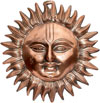 God Sun - Hand Carved Indian Art Craft Handicraft Home Decor Aluminium Figurine