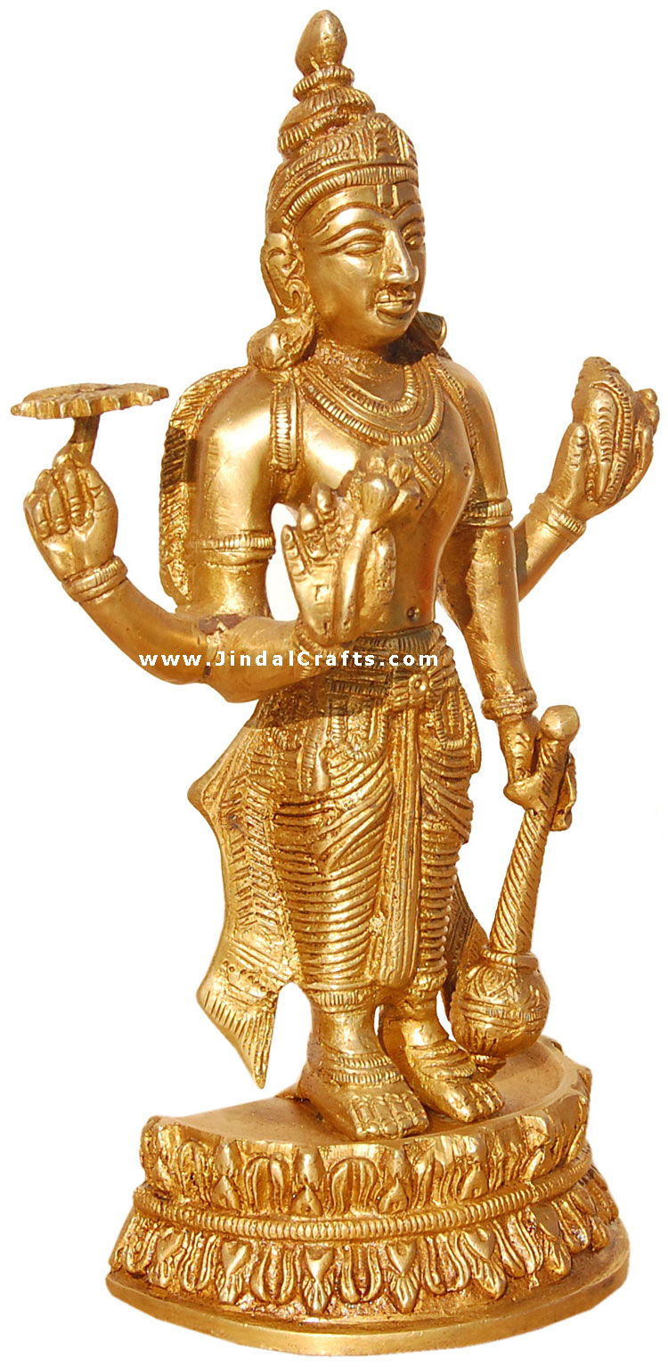 Sat Narayan - An Avatar of Hindu God Vishnu Indian Art